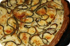 Tarte fleur à la courgettes